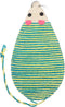 POPETPOP Mouse Shape Cat Scratcher Board, Double-Sided Sisal Mat for Indoor Cats, 12.99x7.48x0.98 inch (Random Color)