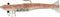 H&H TKO Shrimp 1/4oz 3pk Clear/Red Glitter