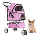 BestPet 3 Wheels Pet Dog Stroller Cat Cage Jogger Stroller Cats Travel