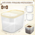 Acellegic 2 Pack 10 Lbs 2 Airtight Dog Food Storage Container Pet Dog Cat Food Storage Bin with Measuring and Scoops