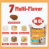 16OZ Just Try Freeze-Dried Dog Treats Mixed Flavors for Dogs & Cats Raw Single Ingredient Chicken,Salmon, Beef
