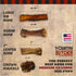COUNTRY 10" 4 Count THE BUTCHER Rib Bones Large - Beef Rib Bones, Natural Long-Lasting Chews for Medium, Large Breeds