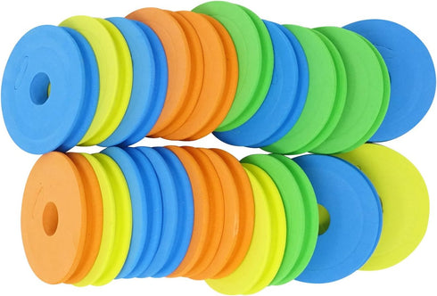 Honbay 20PCS Round Fishing Line Foam Spools, 68mm/2.68inch Storage Holders, Rigs & Hooks Boards, Random Colors