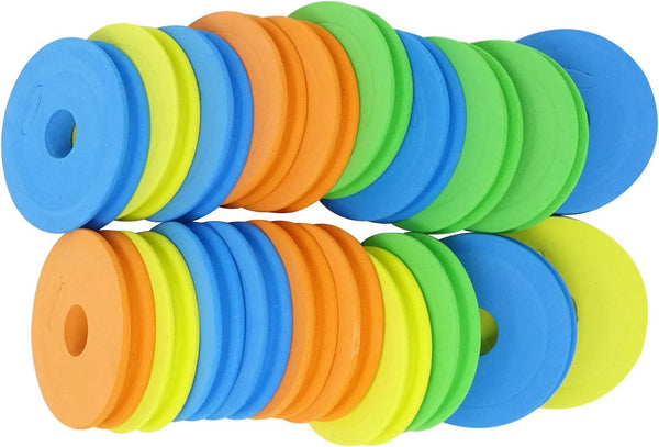 Honbay 20PCS Round Fishing Line Foam Spools, 68mm/2.68inch Storage Holders, Rigs & Hooks Boards, Random Colors