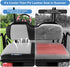 MOSNAI Golf Cart Rear Seat Covers for EZGO, Club Car, Yamaha, Breathable Polyester Mesh and Leather