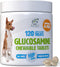 Glucosamine for Dogs with Chondroitin and MSM - 120 Chewable Tablet Treats for Dog Mobility Support and Arthritis Pain
