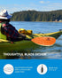 OCEANBROAD Adjustable Fishing Kayak Paddle, 94in/240cm-102in/260cm Aluminum Alloy Shaft with Paddle Leash