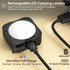 FLY2SKY 2 Pcs Black LED Camping Lights, Portable Rechargeable Survival Gear for Camping, Hiking, Backpacking