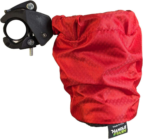 Shock-Absorbing Bike Cup Holder (Red Hot Diamond) | Fits All Handlebars | Adjustable to Any Size Drink | Made