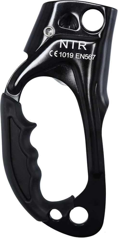 WILDKEN Climbing Hand Ascender for Outdoor Mountaineering, Rappelling Equip for 8-12MM Rope, Left Right Hand