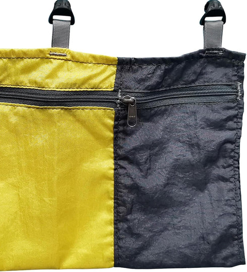 Hammock Organizer Bag, Portable Storage Container for Camping, Climbing, Hiking, Outdoor Sports, Yellow