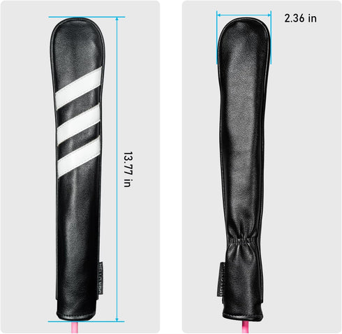 Golf Club Head Covers Set, 4pcs or 1pc Accessories for Woods and Driver Fairway Hybrids