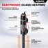 Aquael Platinium Aquarium Heater, 100 Watt, for Freshwater & Saltwater Aquariums, 16-26 Gallons