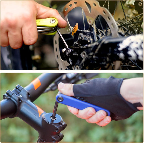 HARFINGTON 16 in 1 Bike Repair Multitool, Portable Bicycle Mechanic Repair Set for Mountain and Road Bikes
