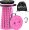 ALEVMOOM Upgraded Collapsible Stool with Cushion & Bag, 18" H Portable Retractable