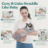 Trimming, Supet Cat Grooming Wrap for Cutting Nails, Self-Adhesive Anti-Scratch Swaddle with Bite-Proof Mesh Hood