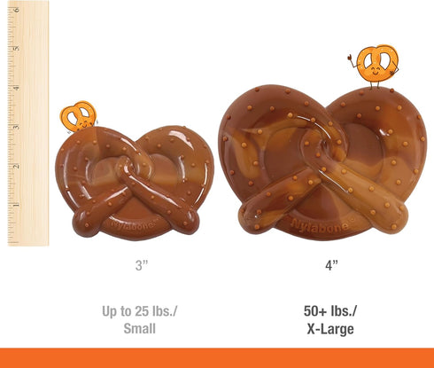 Nylabone Power Chew Pretzel Dog Chew Toy, Durable Bacon & Peanut Butter Flavor, X-Large/Souper (1 Count)