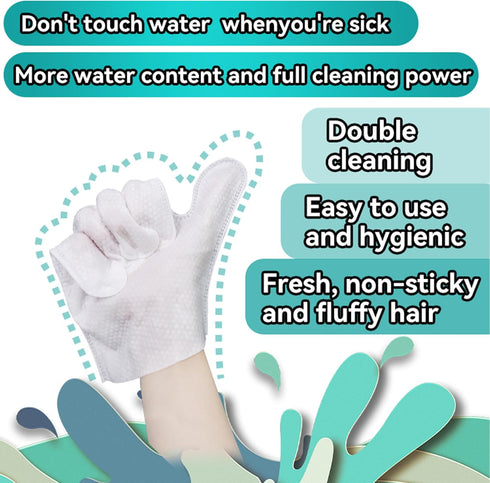 LEOARWE 3-in-1 Pet Wipes Kit for Dogs & Cats - Pet Cleaning Gloves, Ear Cleaner Finger Wipes & Body Wipes