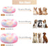 Calming Dog Bed - Round Donut Washable Bed for Small Medium Large Dogs, Anti-Slip Faux Fur Fluffy Cuddler (L 36''x36'',
