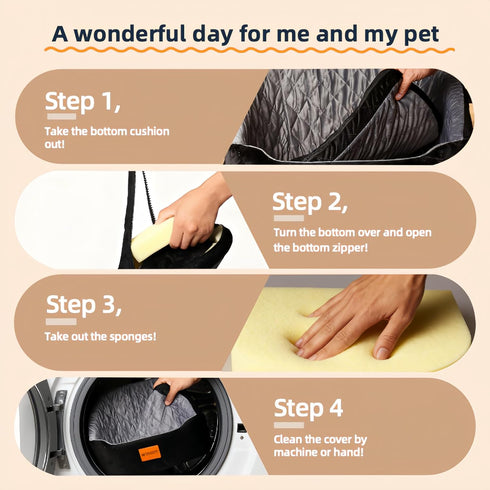 NETSEKEPET 30 lbs, 7 Elevated Dog Booster Car Seat for Medium/Small Dogs, up to in Memory Foam Cushion, with Waterproof