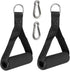 Pack of 2 Grip Exercise Handle for Resistance Bands, Replacement Fitness Equipment with 2 Carabiner Hooks for Home Gym
