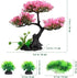 Beaupretty Artificial Aquarium Plants, Pink Cherry Blossom Tree Decor for Fish Tank, Realistic Plastic Decorations.