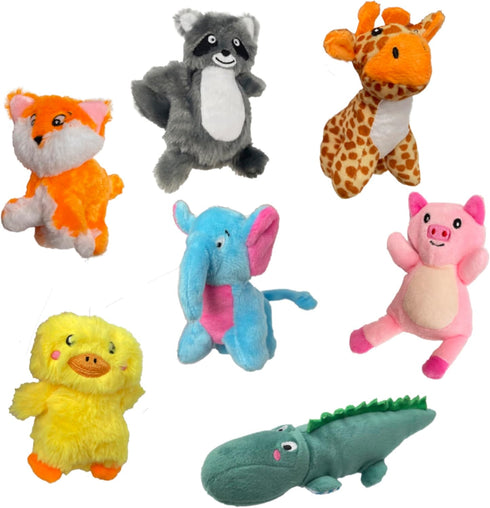 Jalousie Multipack Dog Squeaky Toys, Bulk Dog Toy for Small Medium Large Dogs (12 Pack Rope and Plush)