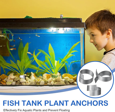 Aquarium Plant Over Weight Anchor, 15 Pcs Plant Weights for Fish Tank, 250g Reinforced Weight