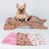 1 Pack 3 Blankets, Super Soft Fluffy Premium Fleece Pet Blanket, Medium (30x20 inch, Brown/Pink/White)