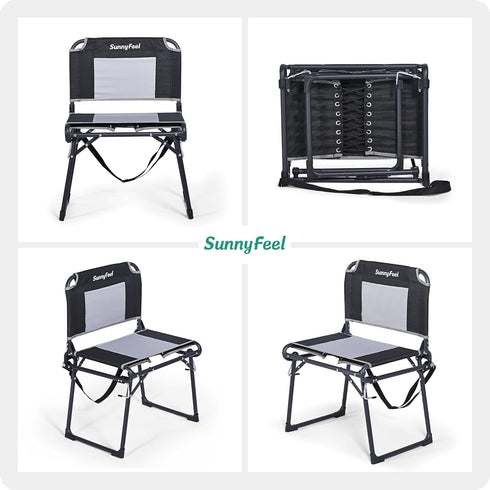 SUNNYFEEL Oversized Stadium Seat for Bleachers with Back Support Extra Wide, Bleacher Stadium Seats Chairs with Backs