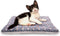 FJWYSANGU Fluffy Pet Cat Blanket, Soft Coral Velvet Puppy Cushion Mat, Warm Cover Pad in Dark Blue