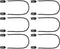 SATINIOR 6 Pieces Adjustable Strap Clips, Windproof Cap Retainers in Black, Large