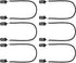 SATINIOR 6 Pieces Adjustable Strap Clips, Windproof Cap Retainers in Black, Large
