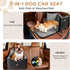 Felixora 35lbs Dog Car Seats for Small/Medium Dogs, Puppy Car Seat with Side Opening, Thick Cushion, Detachable