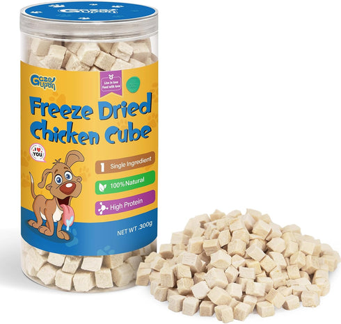gazeupon Freeze Dried Chicken Dog Treats, Single Ingredient, High Protein Training Treats