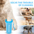 Comotech Dog Paw Cleaner with Bath Brush & Towels - Adjustable Ring Handle for Long and Short-Haired Dogs