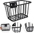 Toddmomy Detachable Bicycle Iron Basket, Bike Rack for Adult Bikes, Cycling Child Riding Frame