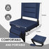 Stadium Seats with Back Support,Bleacher Chairs with Cushion, Portable Folding Stadium Chair with Removable Cushion