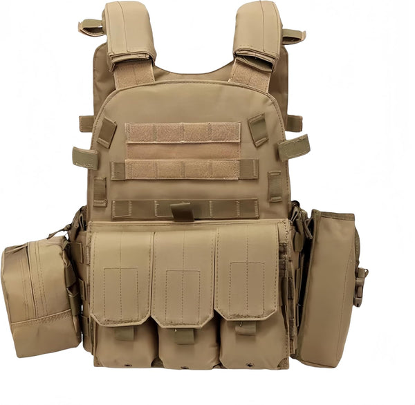 Tactical vest survival vest, adjustable outdoor safety protection hunting vest available for tactical vest cosplay