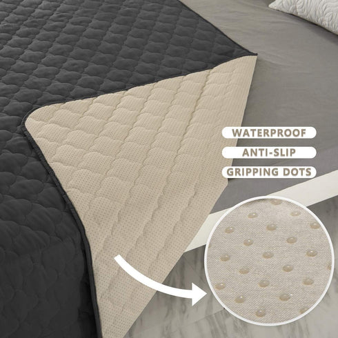1 Piece52"x82",Dark SPXTEX Dog Bed Cover Washable Pee Pads Dog Blankets for Puppy Large Dog Cat,Sofa Reversible