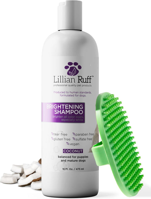 Lillian Ruff PRO Formula Ultra Brightening Dog Shampoo - Professional Whitening &