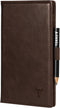 TORRO Regular Golf Scorecard Holder, Genuine Leather Golf Score Card Wallet with Pencil Loop