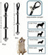 7 31-33 Inches Dog Doorbell for Potty Training, Adjustable Length with Extra Loud Bells, Black Nylon Strap with Metal