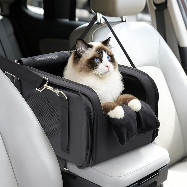 3 in 1 Cat Car Seat for Center Console Portable Carrier for