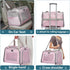 PETSFIT Cat Carrier for Large Cats, Dog Carriers for Small Dogs Under 25 Lbs, Soft Pet Carrier with Cozy Extendable Mat