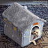 BXEBUI Dog House Indoor Memory Sponge, Foldable Dog House Kennel Bed Mat with Cushion for Small Medium Large Dogs Cats