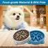 Non-Slip Slow Feeder Dog Bowls - Durable Puzzle Feeder for Small Dogs, 1 Cup, BPA Free, Grey