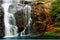 AWERT 30x18 inches Tropical Aquarium Background, Waterfall Terrarium Background, Mountain Lake Reptile Habitat