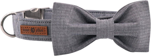Lionet Paws Dog Collar with Bowtie - Durable Adjustable Collar for X-Small Dogs and Cats