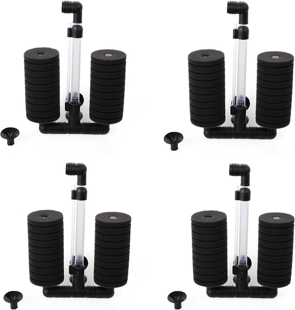 XINYOU XY-2822 Air Pump Double Sponge Water Filter for Aquarium (4-Pack)